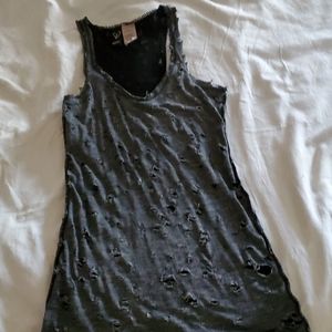 Women's small distressed tank top